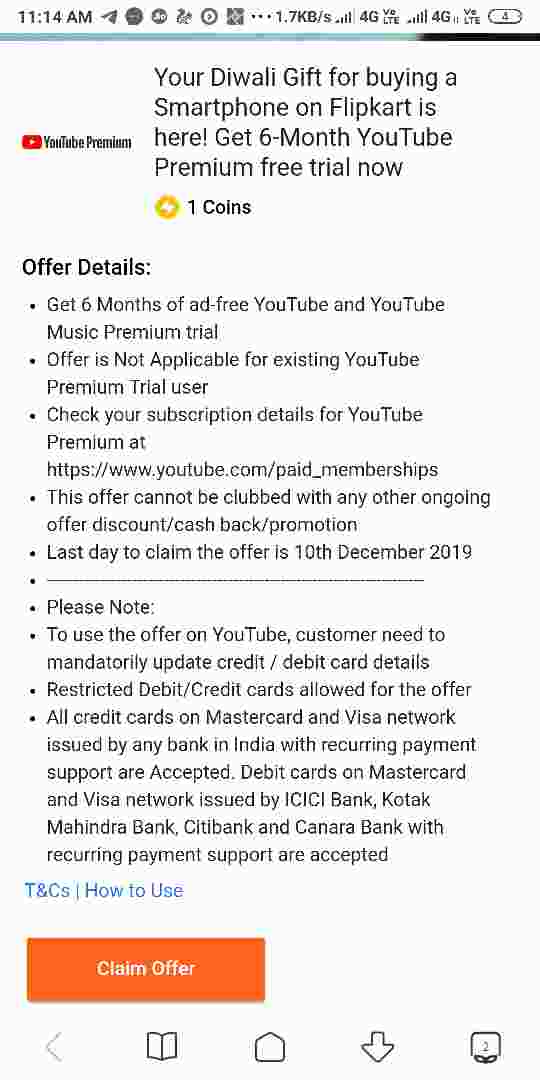 Free Youtube Premium Membership Free 3 Months