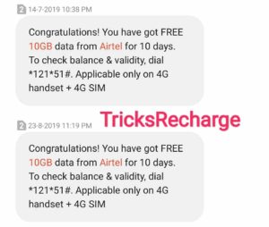 Airtel Free Data Offer