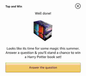 Amazon Tap And Win Answers