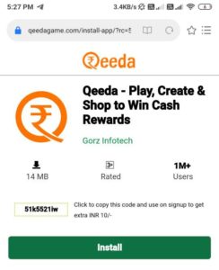 Qeeda App Offer