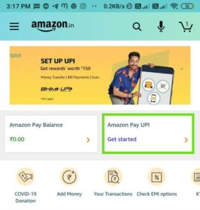 Amazon UPI Link Offer 