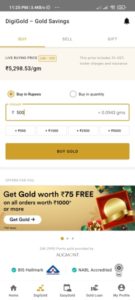 India Gold App Offer