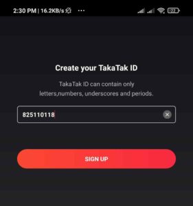 MX TakaTak App Refer Earn Offer