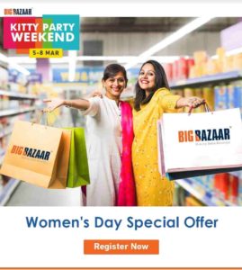 Big Bazaar Women's Day Offer
