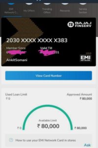 Apply for Online Bajaj Finserv Instra EMI Card