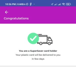 Dhani SuperSaver Card Offer