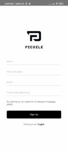 Picxele App Offer