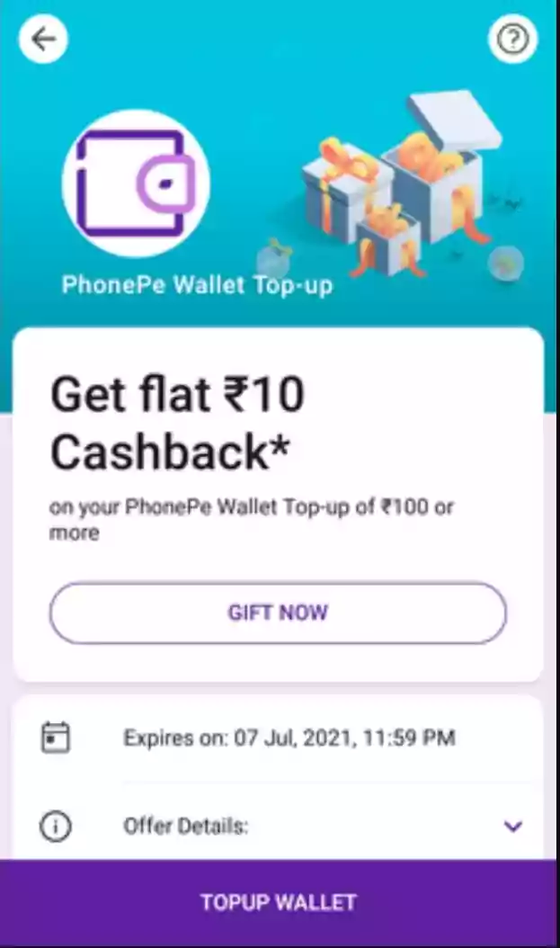 How To Unlock PhonePe Top Up Offer and Flat Rs.10 / Rs.20 Cashback