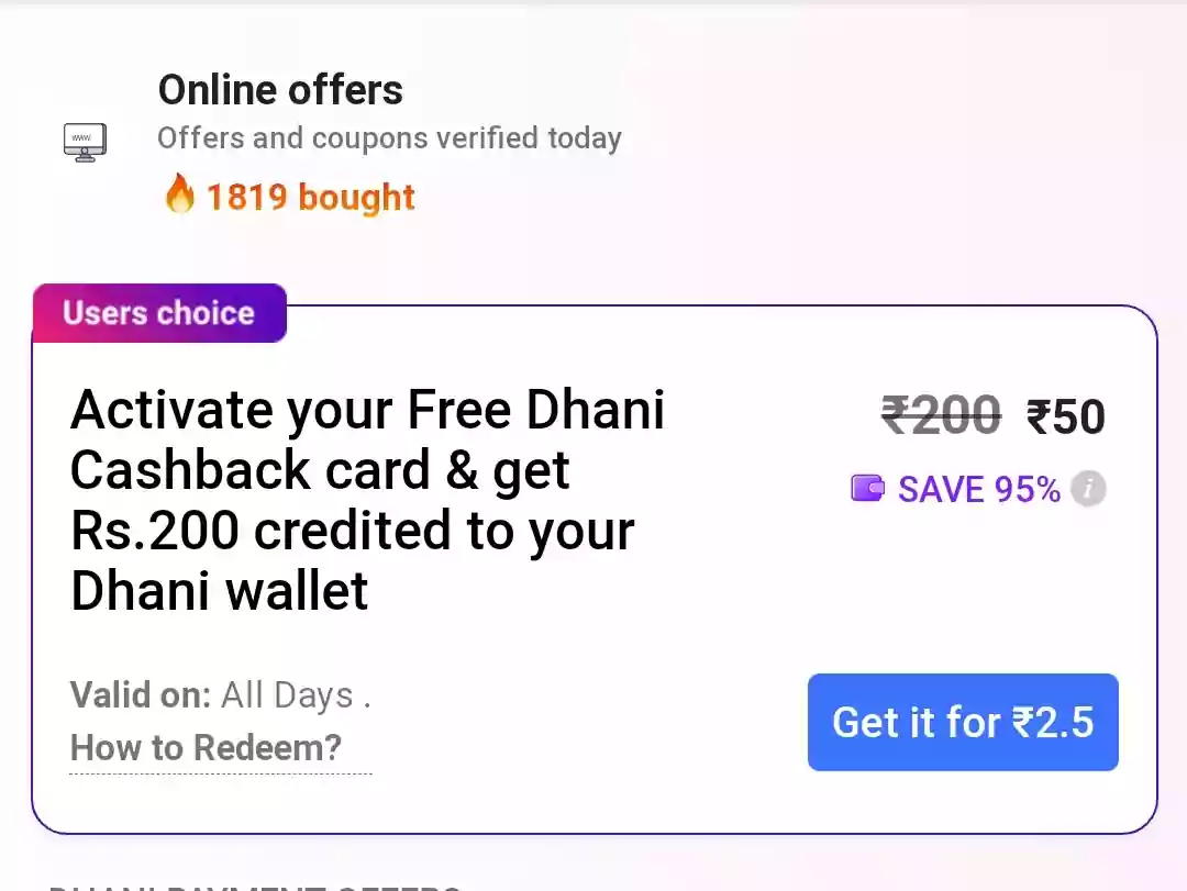 Dhani Magicpin Offer