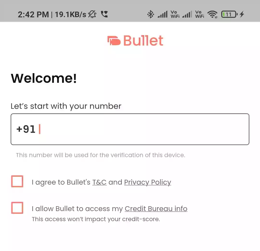 Bullet App Offer