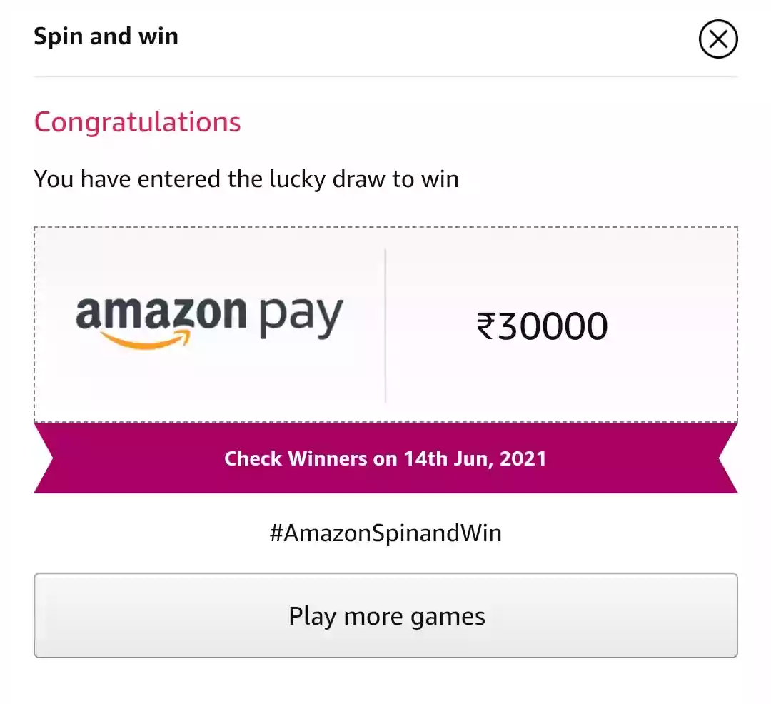 Sunday Amazon Spin And Win Answers