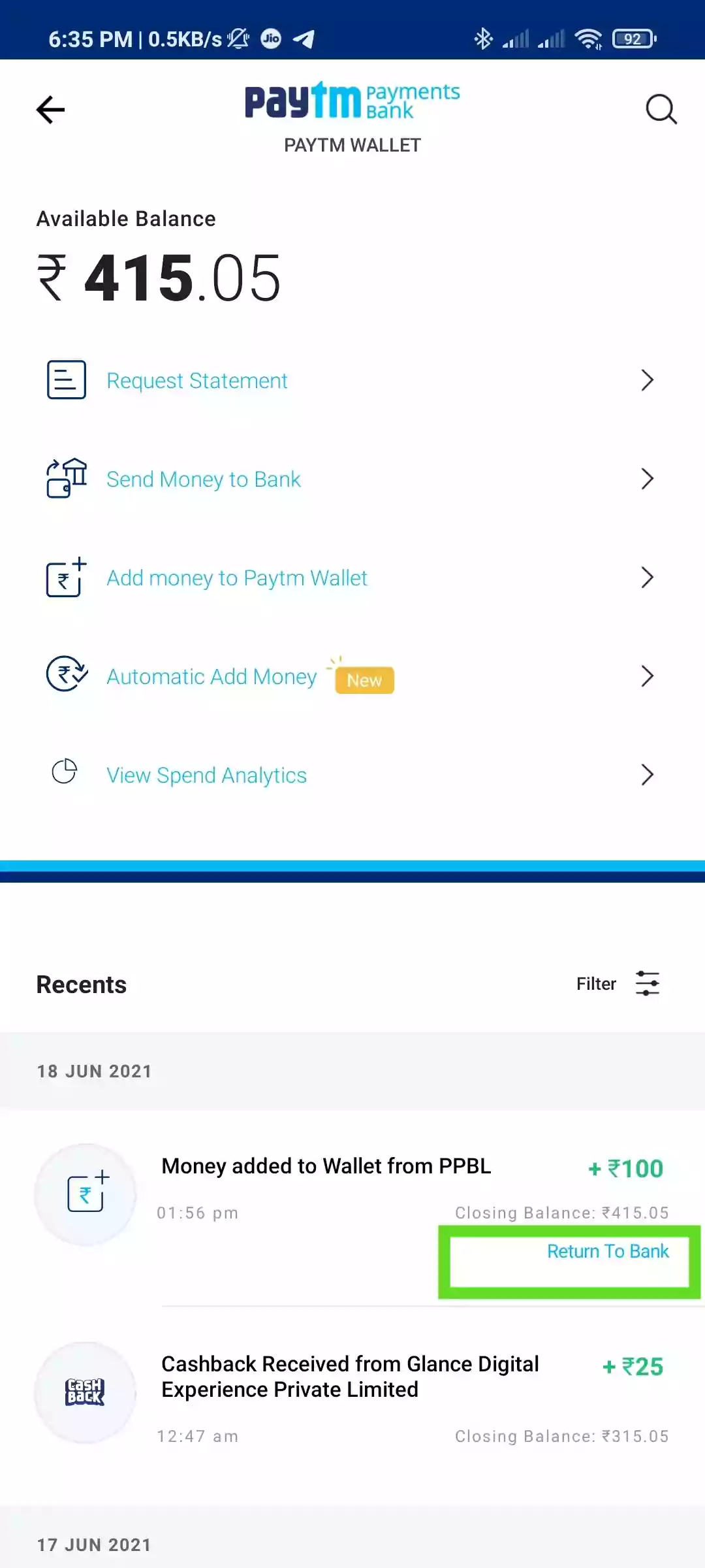 PayTM Add Money Offer