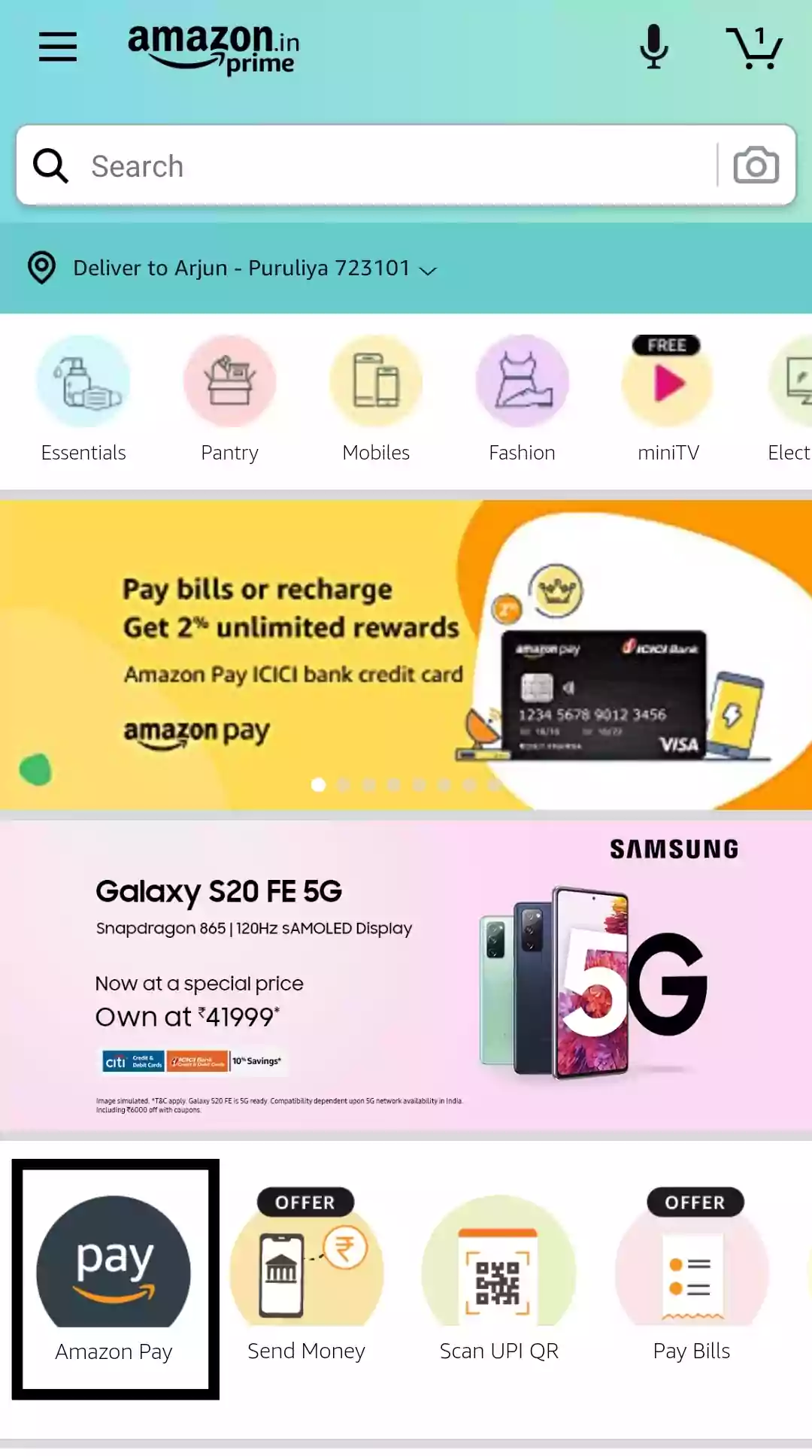 Amazon Google Play Recharge Offer