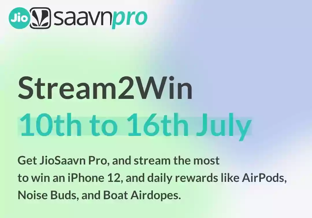 JioSaavan Pro Stream2win Contest