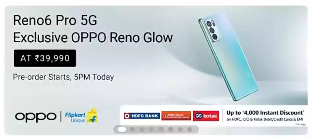 Oppo Reno 6 Pro 5G Pre-Order