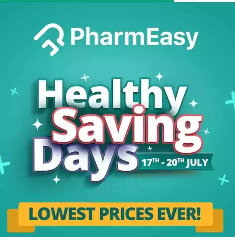 Pharmeasy Healthy Saving Days 17 to 20 July 2021