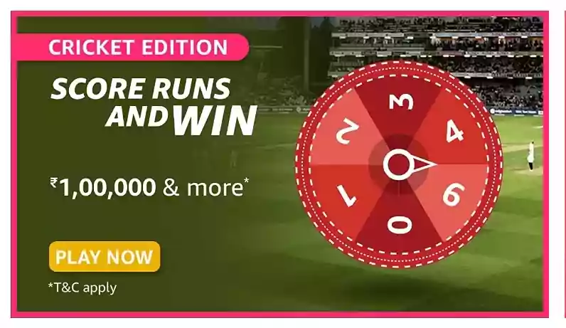 Amazon Cricket Edition Spin and Win Quiz Answers