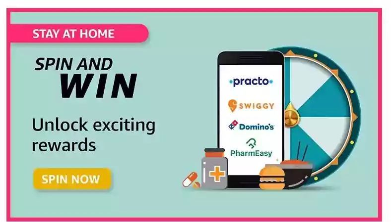 Amazon Stay At Home Spin and Win