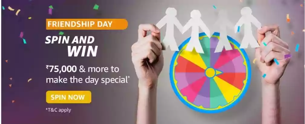 Amazon Friendship Day Spin and Win