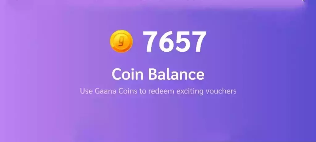 Gaana Coins Balance