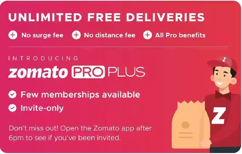 Zomato Pro Plus Membership Free