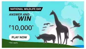 Amazon National wildlife day Quiz Answers