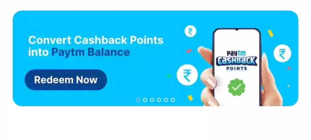 Paytm Convert Cashback Points into Paytm Balance