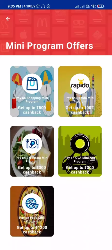 Paytm Mini Apps Offers