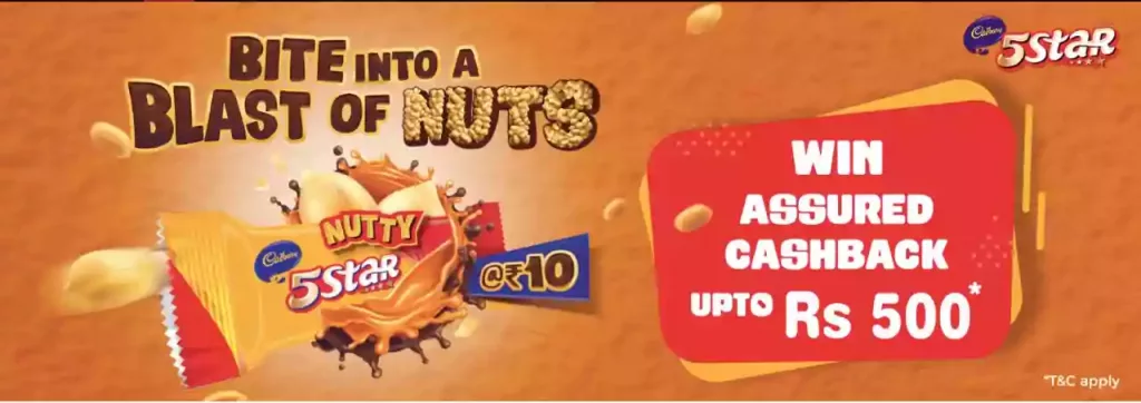 Cadbury 5 Star Nutty Offer