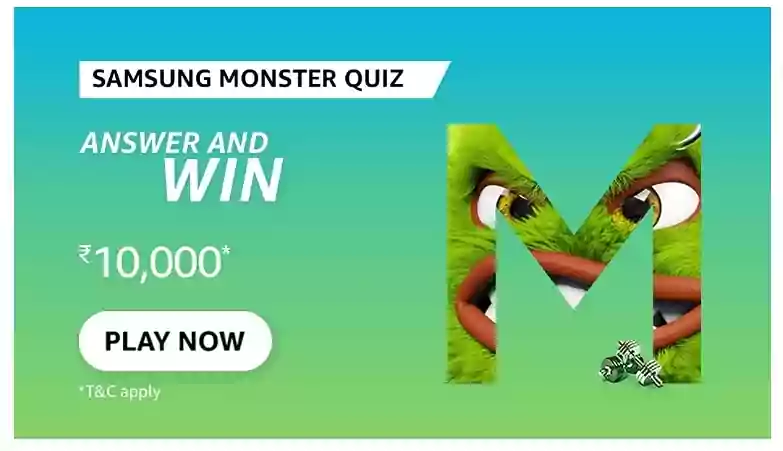 Amazon Samsung Monster Quiz Answers