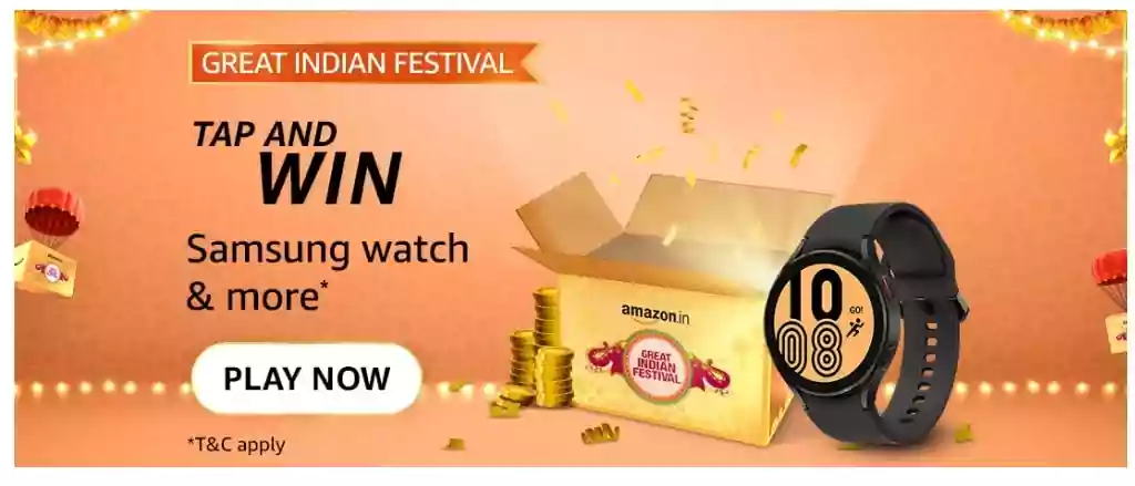 Amazon Great Indian Festival TAP AND WIN Quiz Answers