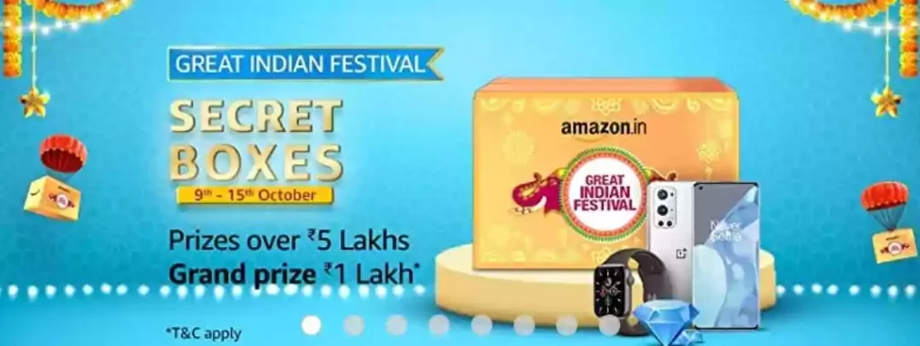 Amazon Great Indian Festival Secret Boxes