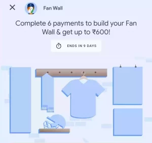 Google Pay Fan Wall Offer