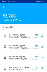Paytm CityBus Refer and Earn Offer
