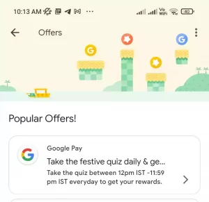 Google Pay Festive Quiz