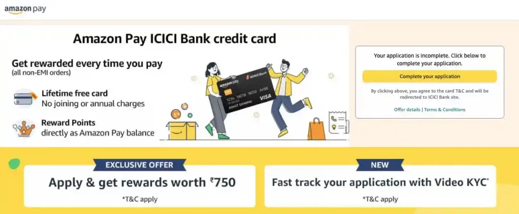 Amazon Pay ICICI Bank Credit Card Offer