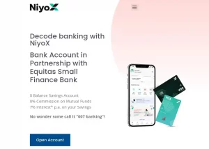 NiyoX Open Zero Balance Digital Saving Account Free