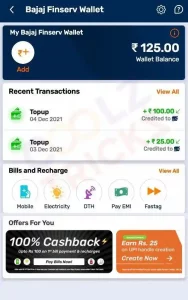 Bajaj Finserv App Recharge and Pay Bills Offer