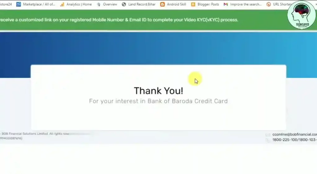 Bank of Baroda Lifetime Free Credit Card 