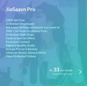 Jiosaavn Pro Subscription Free