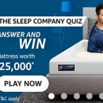 Amazon The Sleep Company Quiz Answers