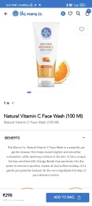 Free Sample Themomsco Natural Vitamin C Face Wash