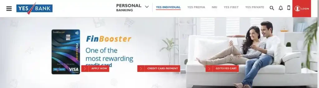 Fin booster Yes Bank Life Time Free Credit Card