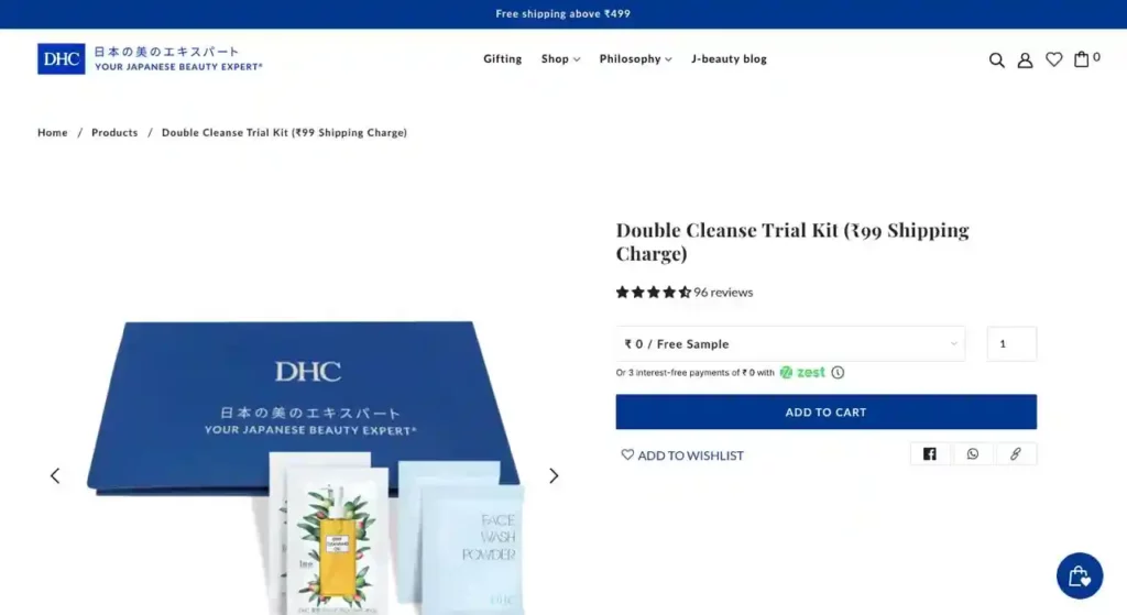 Free Sample Double Cleanse Trial Kit