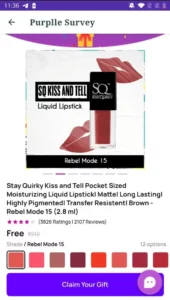 Purplle App Free Lipstick