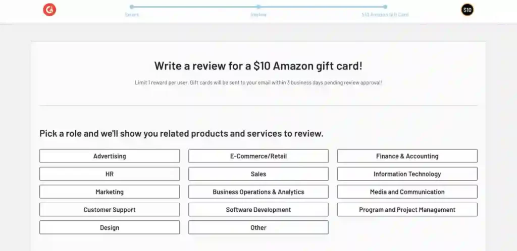 G2 Review Free Amazon Voucher