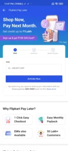 Flipkart Pay Later Offer