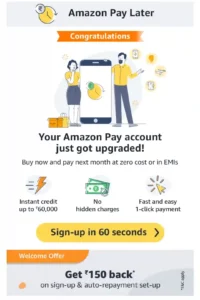 Amazon Pay Later Offer