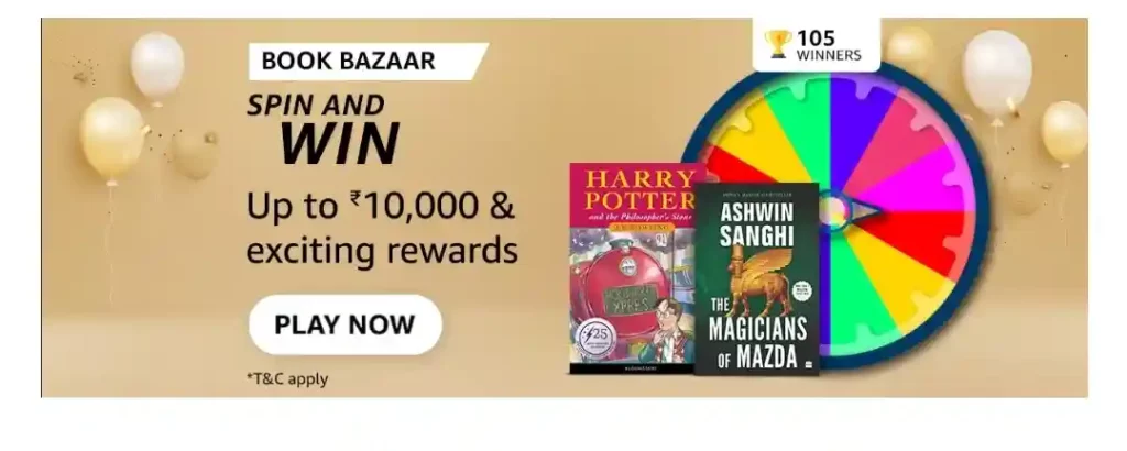 Amazon Book Bazar SPIN AND WIN