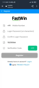 FastWin App Referral Code